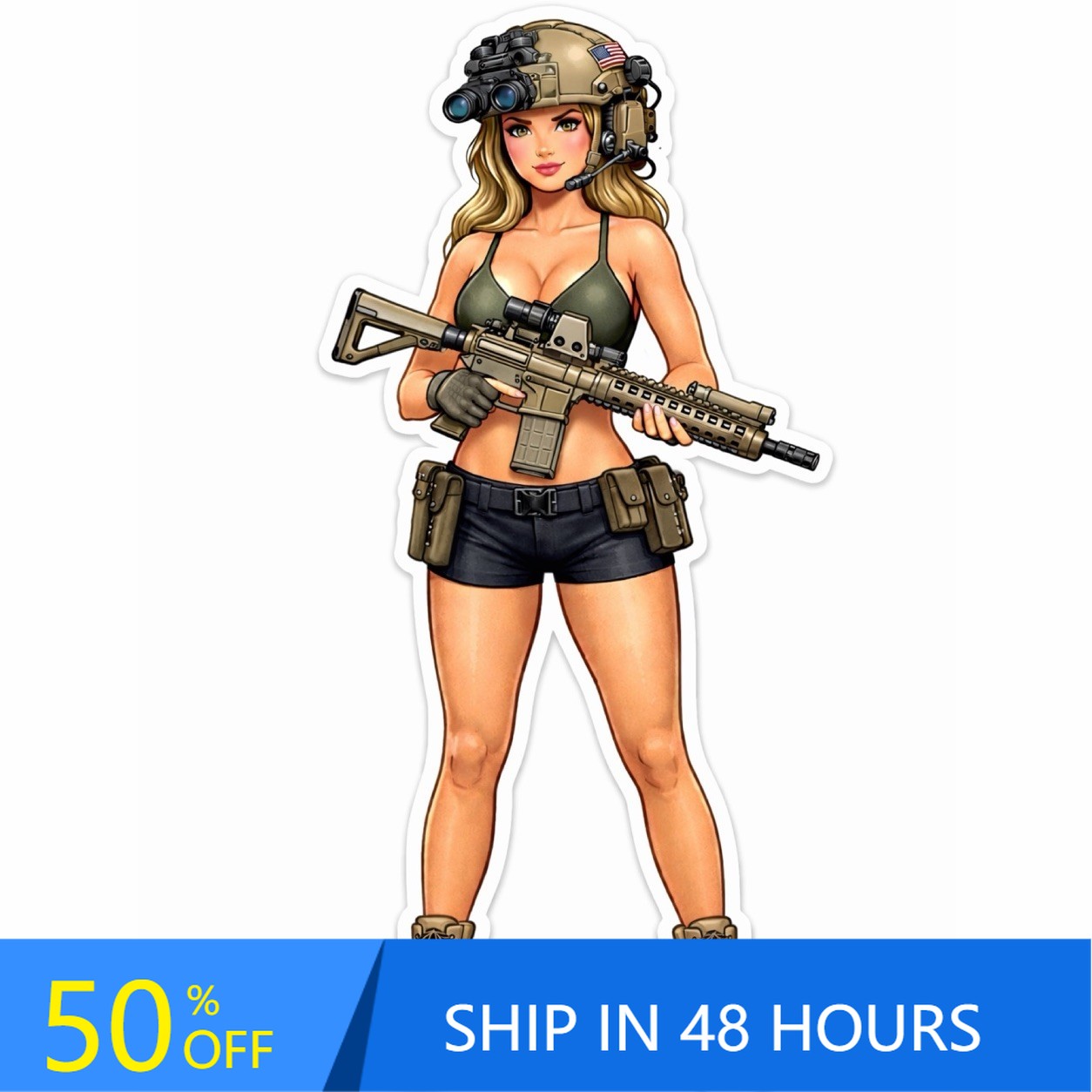 Laptop Accessories For Girls - Girl in Bikini AR Cute Boat