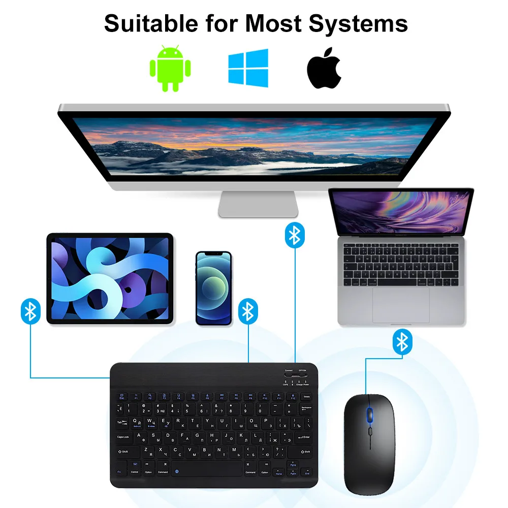 New 2025 Bluetooth Wireless Ke - Mini Wireless Mouse recension och pris