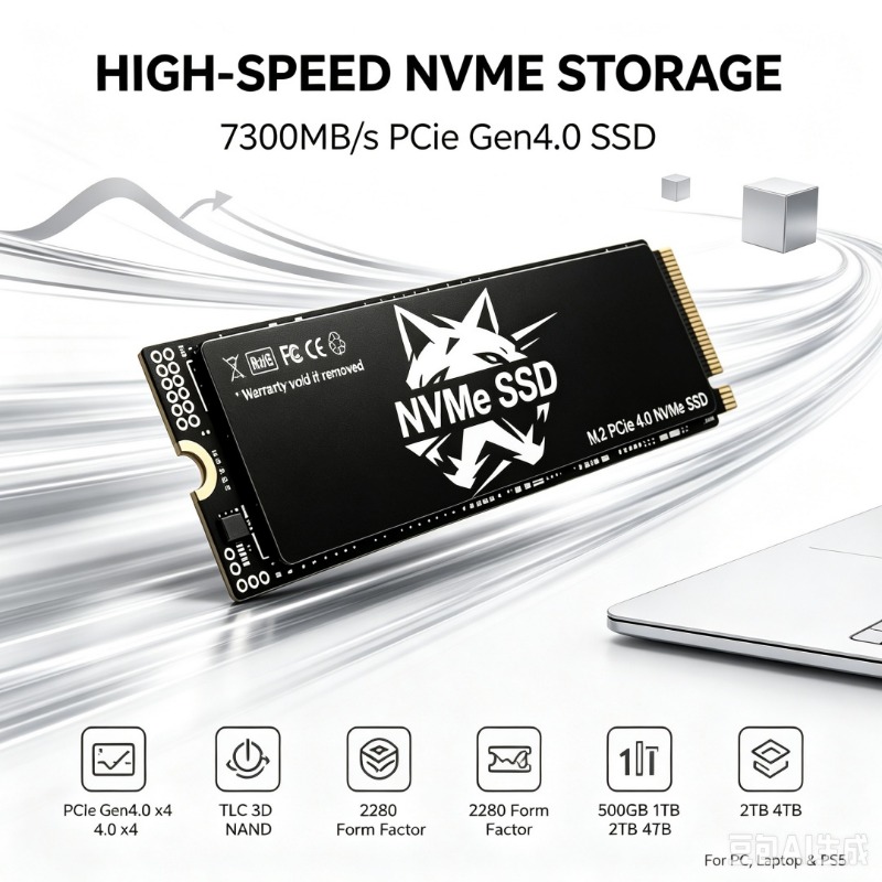 HS M.2 NVMe SSD 7300MB/s TLC 3 - External Nvme Ssd recension och pris