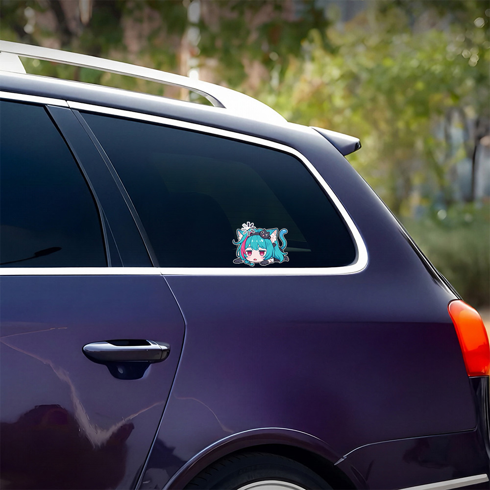 Anime Girl Car Stickers Nevern - Laptop Accessories For Girls recension och pris