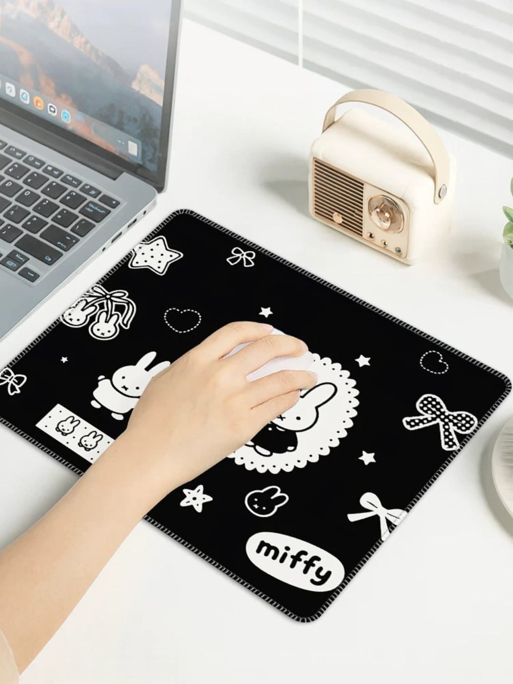 Cartoon Miffy Mouse Pad Small  - Laptop Accessories Gifts recension och pris