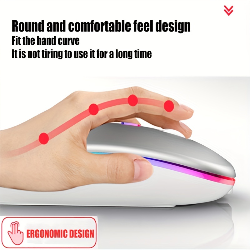Wireless Mouse RGB Rechargeabl - Mini Wireless Mouse recension och pris