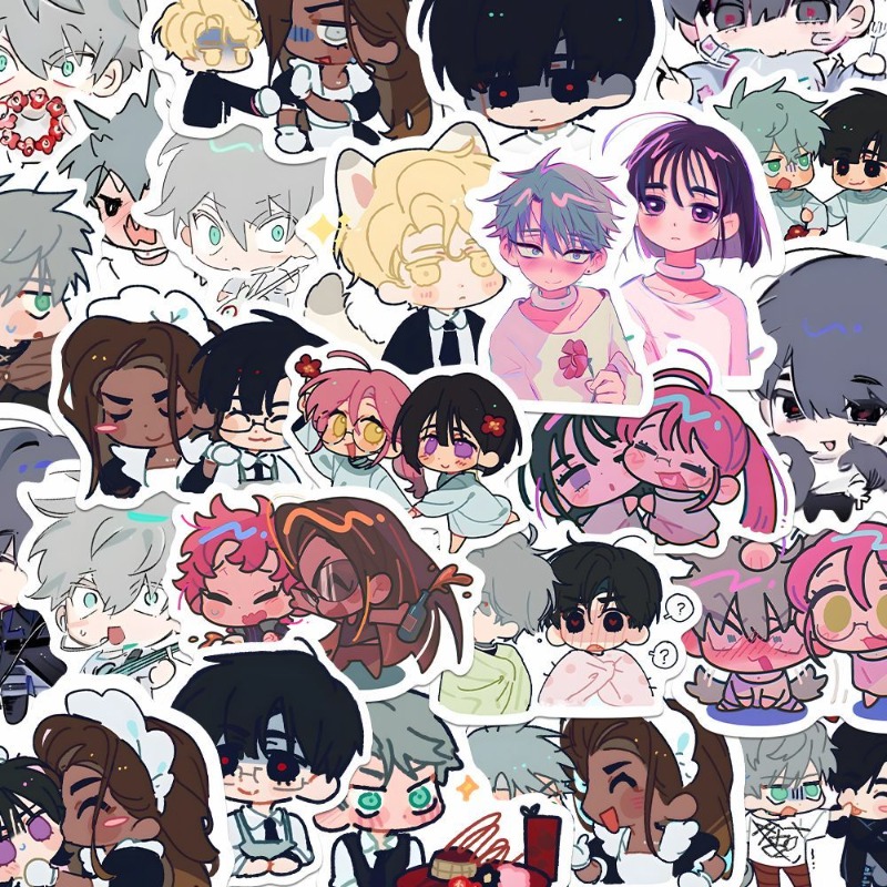 80Pcs/set Cartoon Anime Alien  - Laptop Accessories Gifts recension och pris