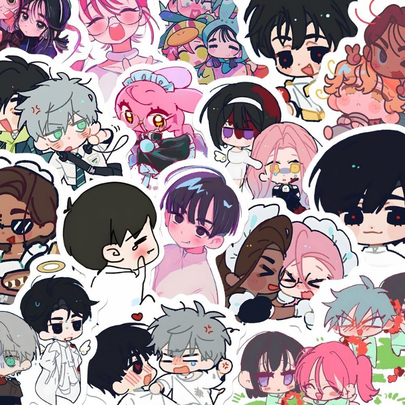 80Pcs/set Cartoon Anime Alien  - Laptop Accessories Gifts recension och pris