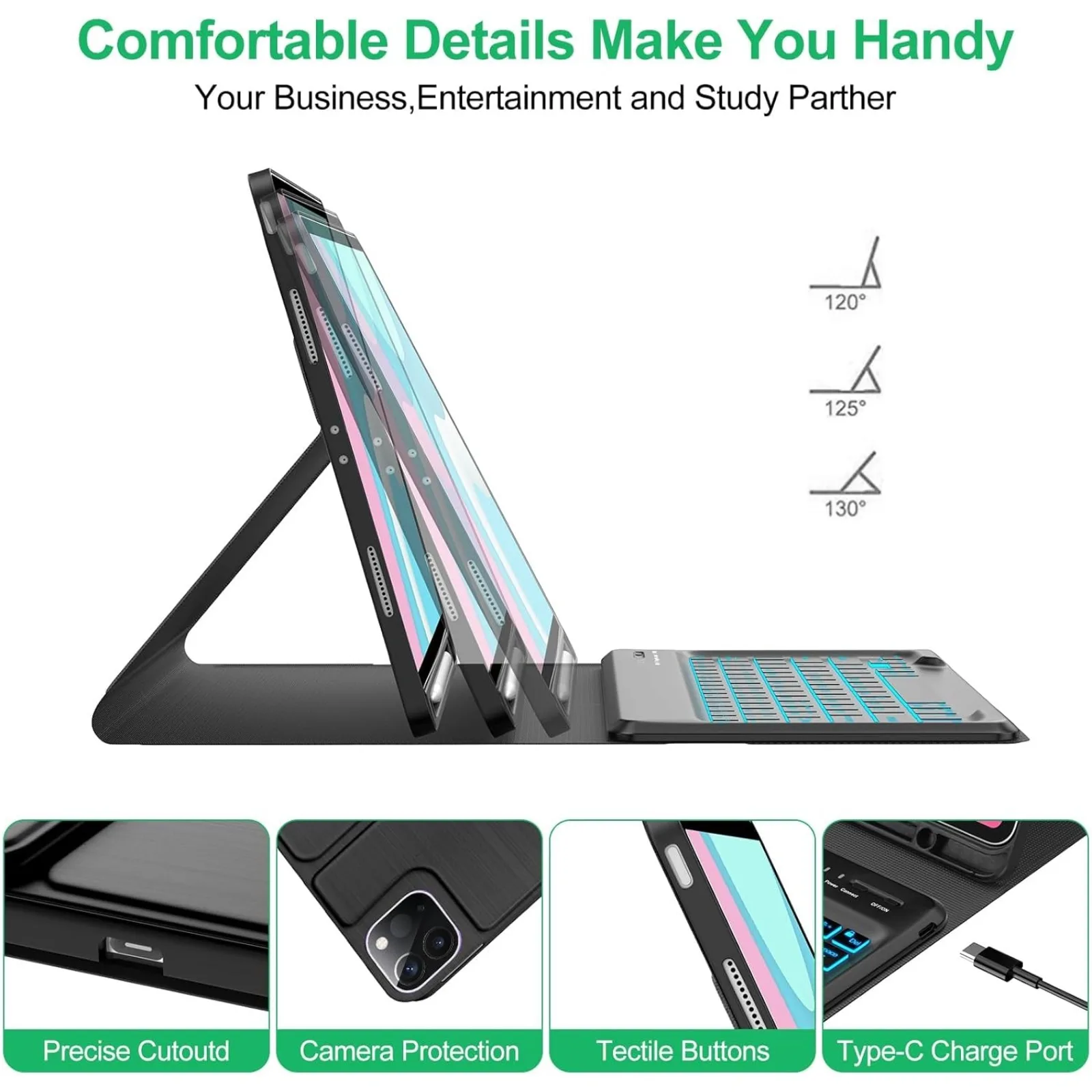 Keyboard Case & Mouse for iPad - Mini Wireless Mouse recension och pris