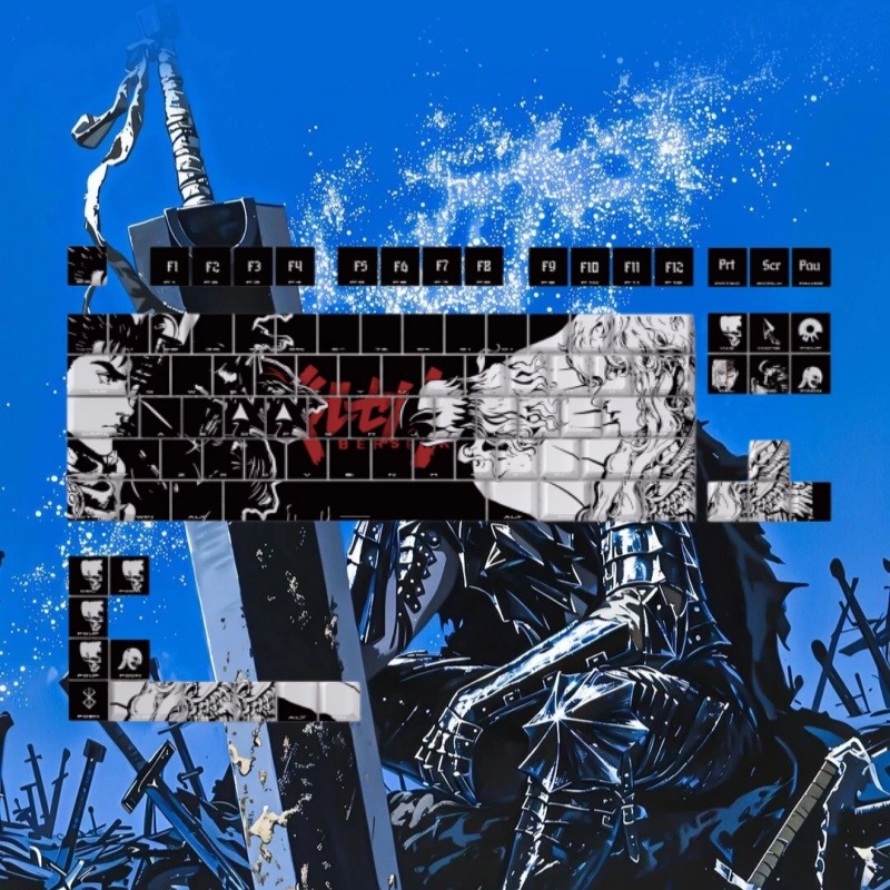BERSERK Theme Anime Keycap 98  - Laptop Accessories Gifts recension och pris