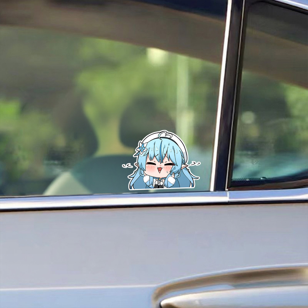 Cute Anime Girl Car Sticker Ho - Laptop Accessories For Girls recension och pris